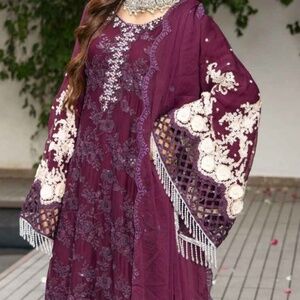 STUNNING 3pc Embroidered Shalwar Kameez Farshi | Eid | Party | Occasion